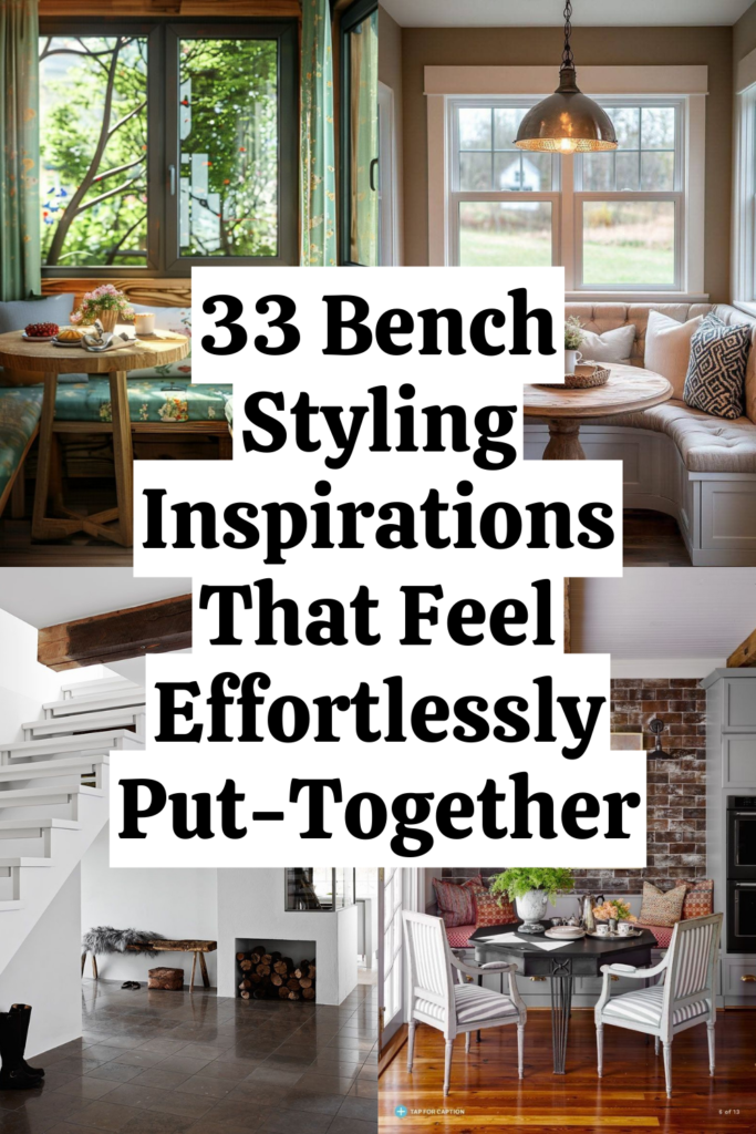 33 Bench Decor Ideas for a Styled Living Room