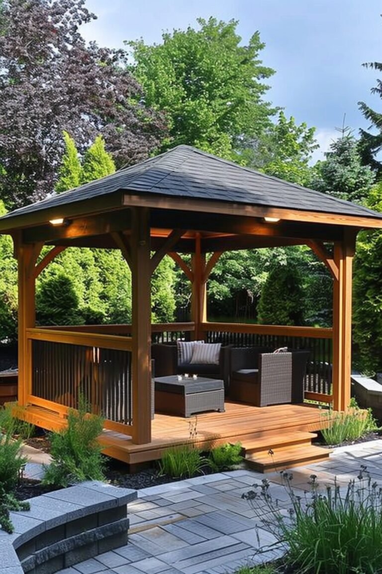 Garden Oasis with a Gazebo